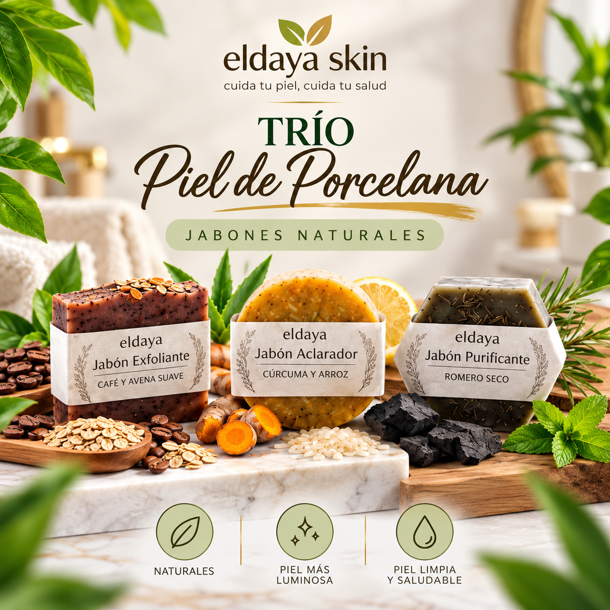 Trío piel de porcelana